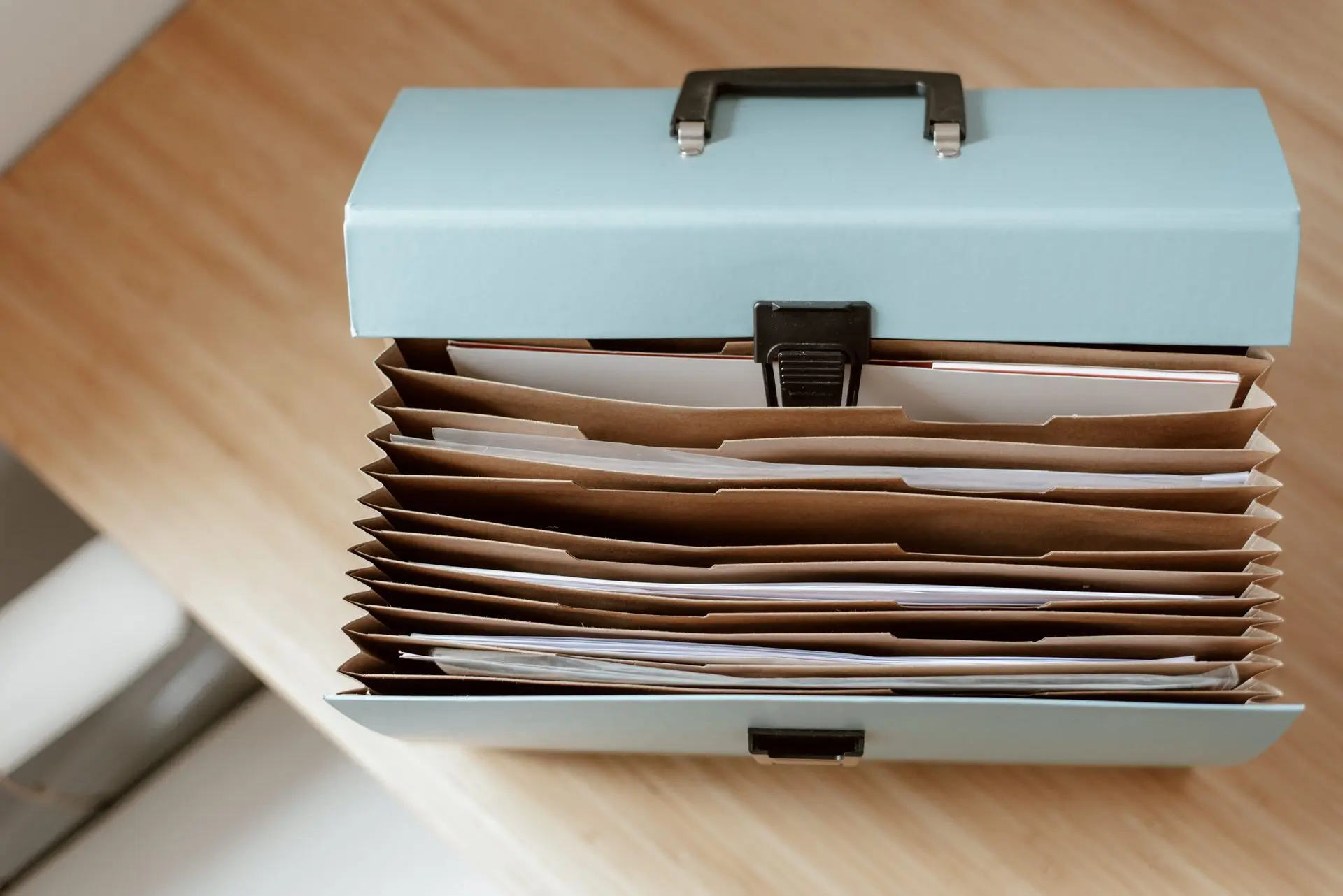 An organised document folder ready for a home loan application